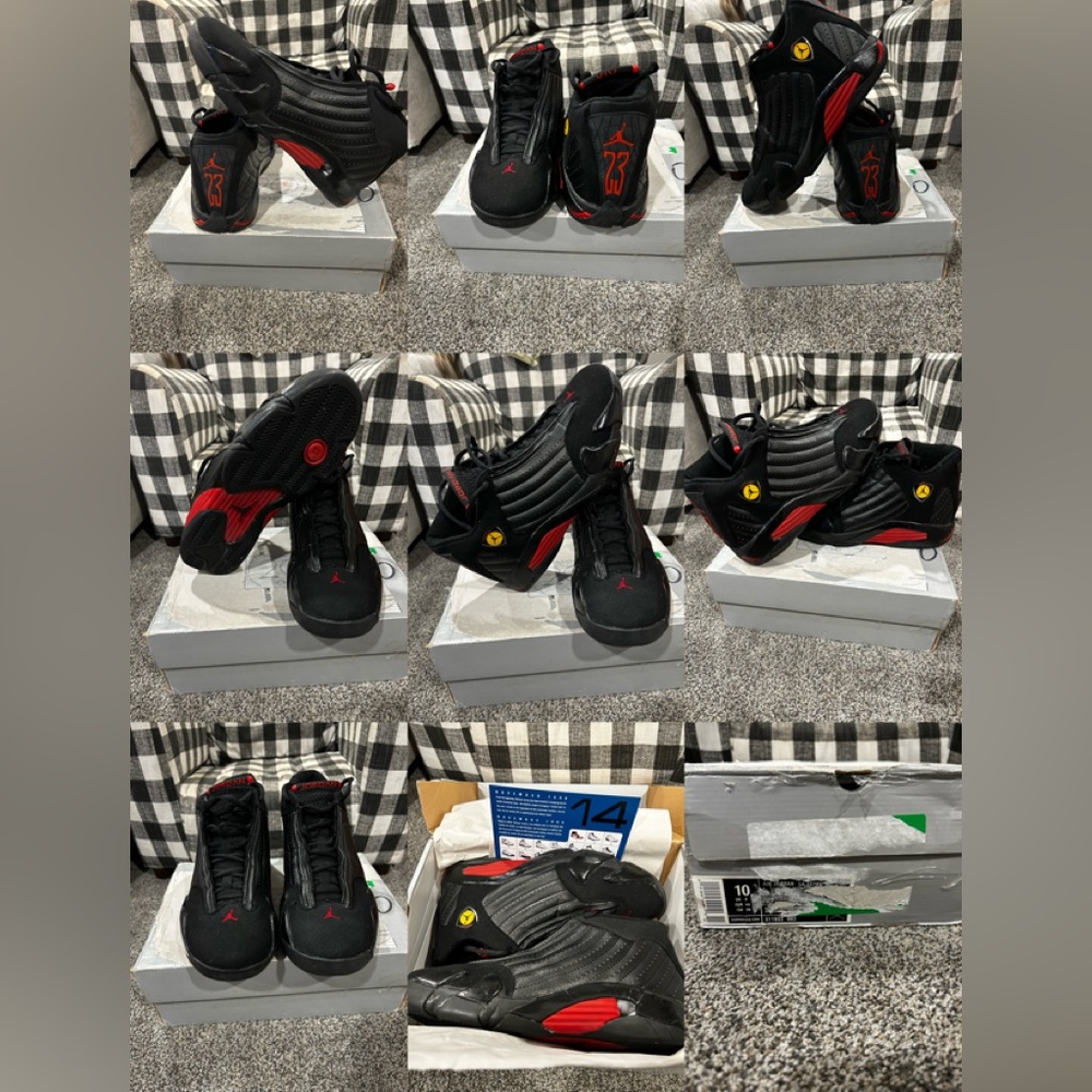 2005 Jordan 14 “Last Shot” size 10 with original box.